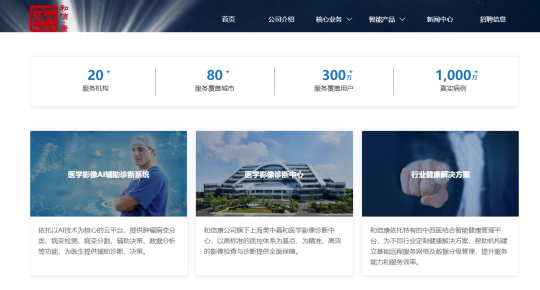 AI医疗「和信康」，完成B轮融资数千万元